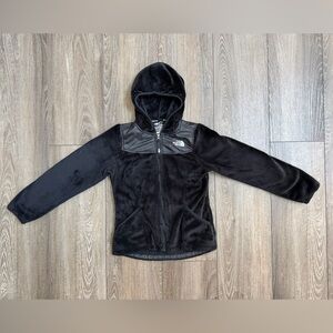 The North Face Black Fleece Oso Hoodie Jacket - Girls Size Medium 10/12
